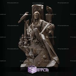 The Morrigan Goddess of Fate War and Death 3D Print Files