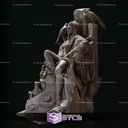 The Morrigan Goddess of Fate War and Death 3D Print Files