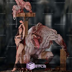 Unchained Red Riding Hood Demon NSFW Diorama 3D Print Files