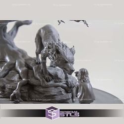 Wolf and the Girl 3D Print Files