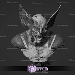 Wolverine Zombie Portrait Bust 3D Print Files