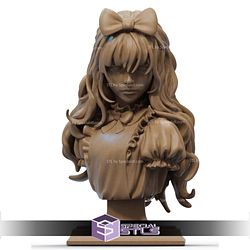 Alice in wonderland Beautiful Version Bust STL Printer Files