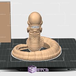 Alien Chest Buster Color 3D Print