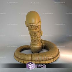 Alien Chest Buster Color 3D Print