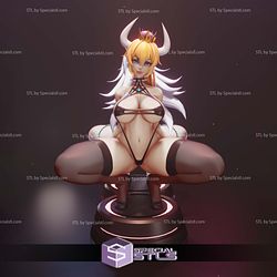 Bowsette and Boosette Squat Pose 3D Printer Files