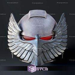 Cosplay STL Files Space Marine Bulwark Helmet V5