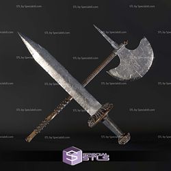 Cosplay STL Files Tigris of Gaul Weapon