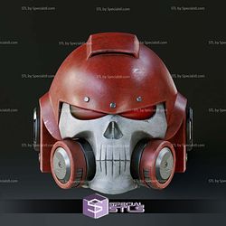 Cosplay STL Files Space Marine Vanguard Helmet V4