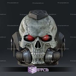 Cosplay STL Files Space Marine Chaplain Helmet V3