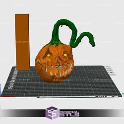 Creepy Leather Pumpkin Color 3D Print