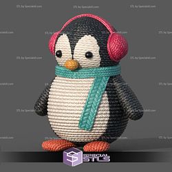 Crochet Penguin 1 Color 3D Print