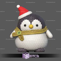 Crochet Penguin 2 Color 3D Print