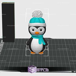 Crochet Penguin 3 Color 3D Print