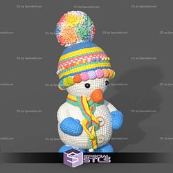 Crochet Snowman Color 3D Print