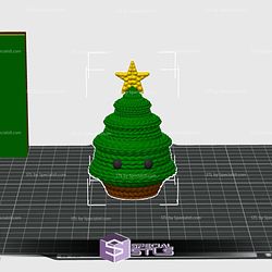 Crochet Christmas Tree 2 Color 3D Print