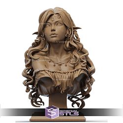 Elf Princess Bust STL Printer Files