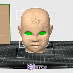 Doll Head Pathway Markers Color 3D Print