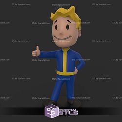 Fallout Bobblehead Color 3D Print