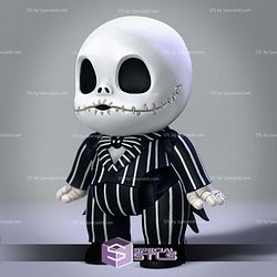 Flexi Baby Jack Skellington Color 3D Print