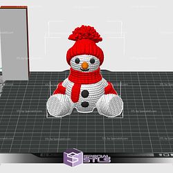 Flexi Crochet Snowman Color 3D Print