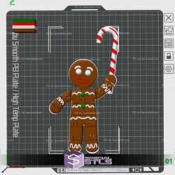 Flexi Gingerbread Man Color 3D Print