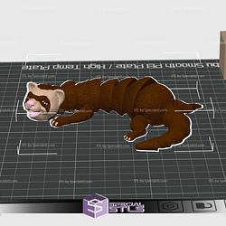 Flexi Ferret Color 3D Print