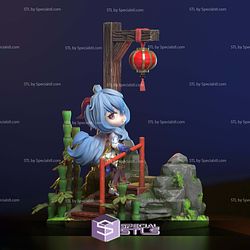 Ganyu Chibi Diorama Genshin Impact STL Files