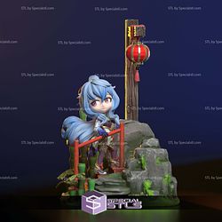 Ganyu Chibi Diorama Genshin Impact STL Files