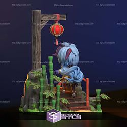 Ganyu Chibi Diorama Genshin Impact STL Files