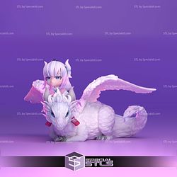 Kanna Kamui Chibi and Dragon 3D Print Files