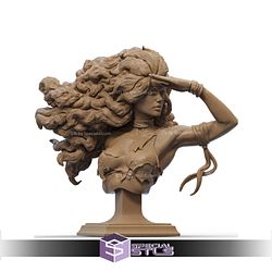 Rogue Savage Looking Bust STL Printer Files