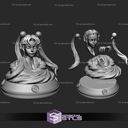 Sailor Moon Anime Bust Digital STL Files