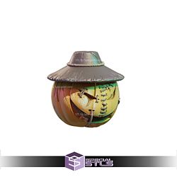 Scarecrow Pumpkin Head Color 3D Print