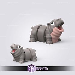 Super Basic STL - Flexi Baby Hippo