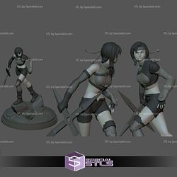 Yuffie Kisaragi Walking STL Files