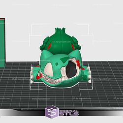 Zombie Bulbasaur Color 3D Print