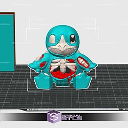 Zombie Squirtle Color 3D Print