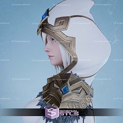 Ashe White Bust League of Legends 3D Print Files