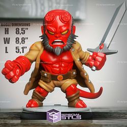 Chibi STL Collection - Hellboy Sword