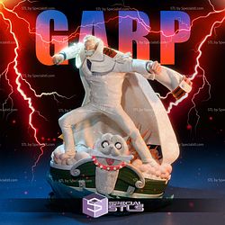 Garp One Piece Fighting 3D Print Files