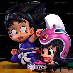 Goku and Chibi Kid 3D Print Files