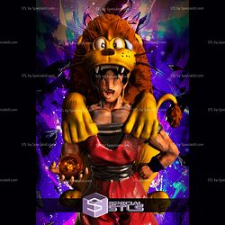 Goku with Lion 3D Print Files