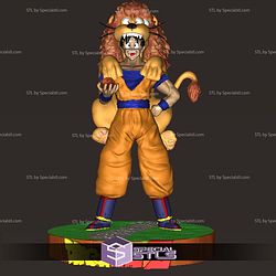 Goku with Lion 3D Print Files