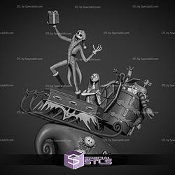 Jack and Sally Diorama 3D Print Files