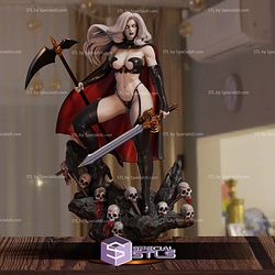 Lady Death and Weapon 1-6 Scale 3D Print Files