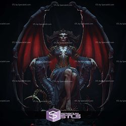 Lilith Skull Throne Diablo IV 3D Print Files