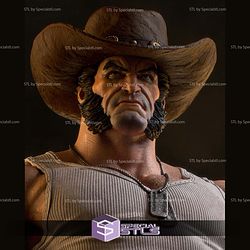 Logan Cowboy Bust 3D Print Files