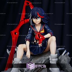 Ryuko Matoi Kill La Kill Sitting Pose 3D Print Files