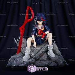 Ryuko Matoi Kill La Kill Sitting Pose 3D Print Files