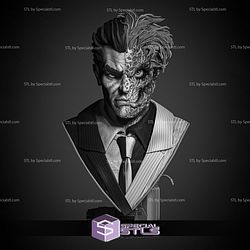 Two Face Portrait Bust 3D Print Files